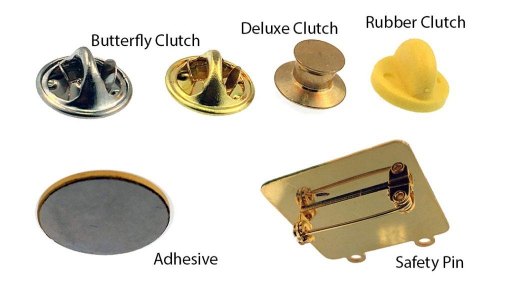 5 Secure Pin-back Clasps for $4