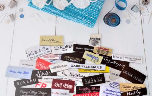 Clothing Tags 100 Pieces Name Tags Iron on Fabric Tags Sewing