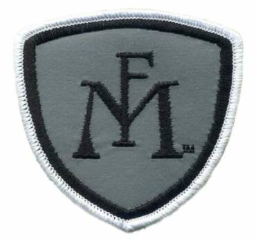 NFM gray reflective background, sew on