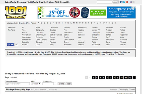 1001 free fonts.com