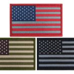 3 american flag patches