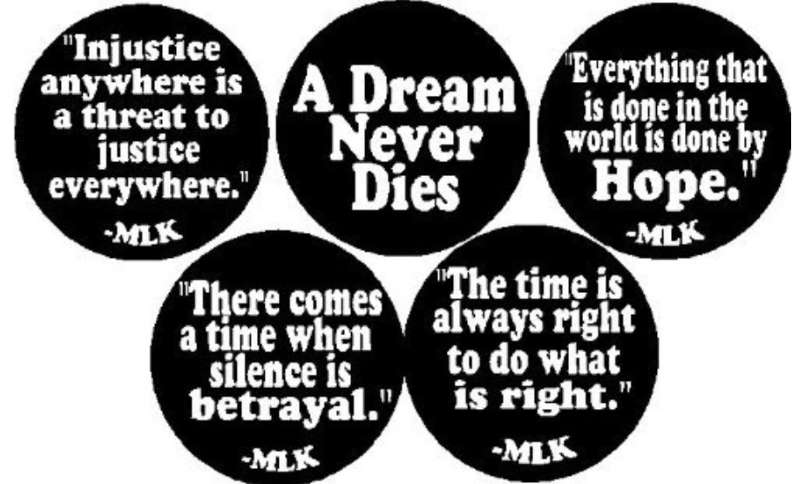 5 MLK quotes fridge magnets LOW
