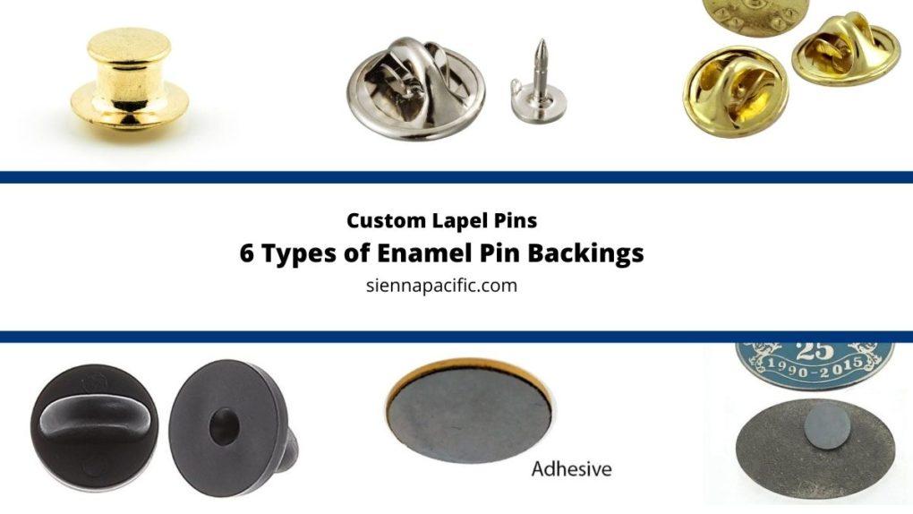 6 Types of Enamel Pin Backings
