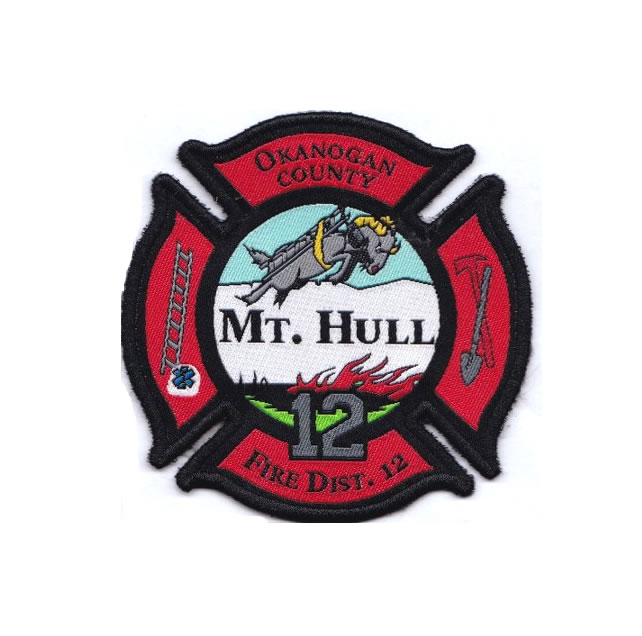 patch type: woven, for a fire department in -Mt. Hull