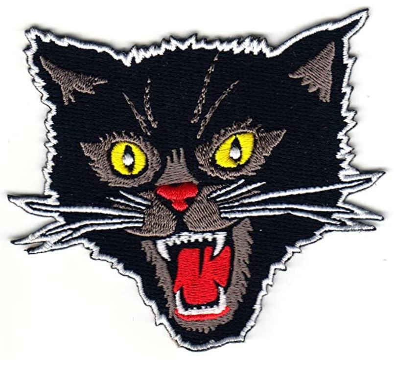 Black Cat Punk Patch