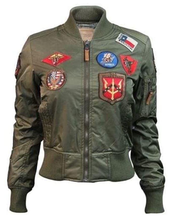 Bomber Jacket with Patches for woman