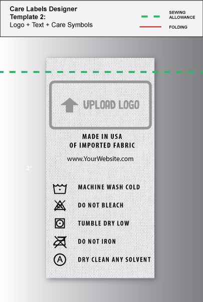 No-Iron Clothing Labels & Stickers Blank Labels