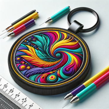 embroider keychain