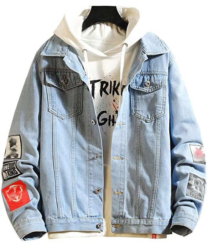 Denim Jacket with Patches