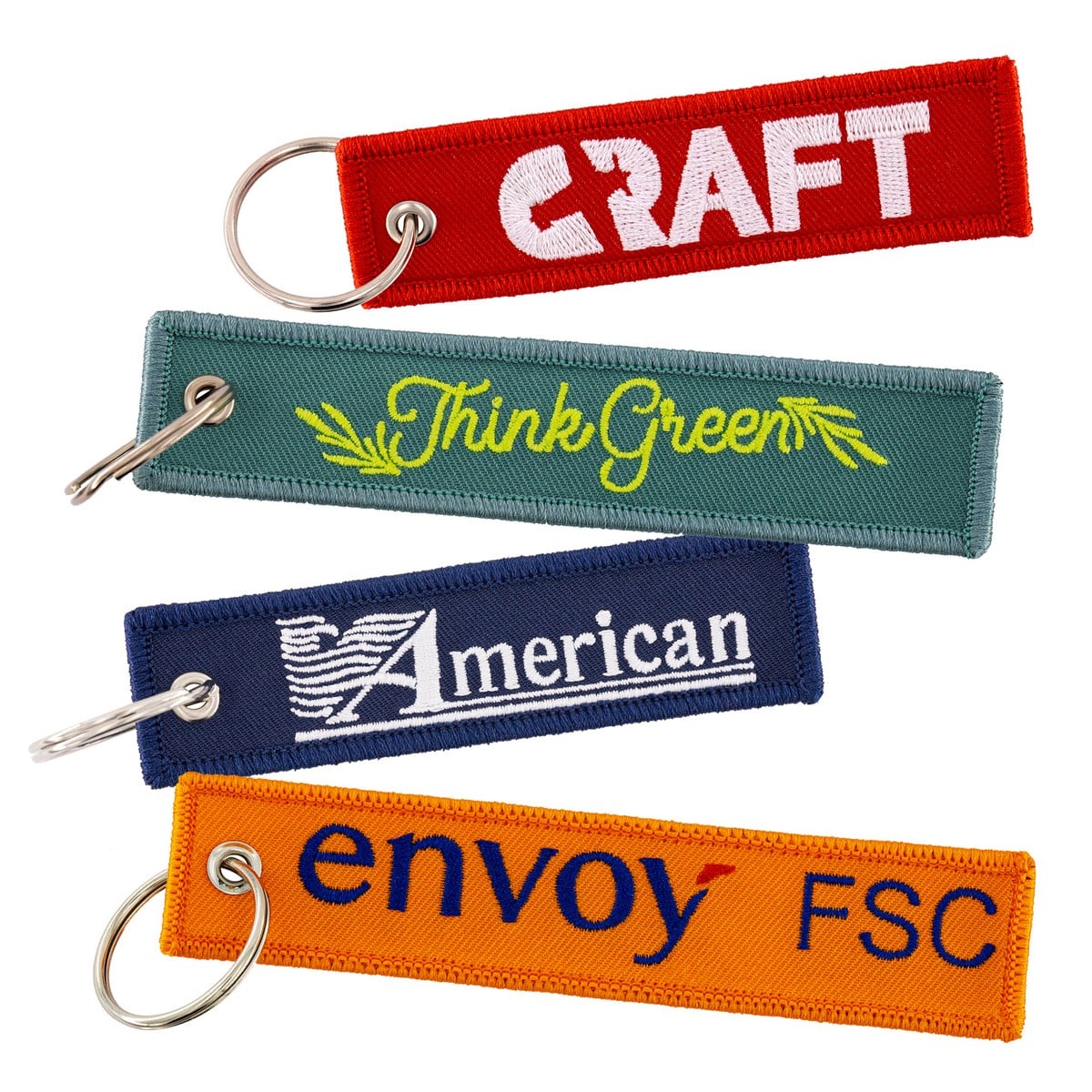 Custom Embroidered flight tags
