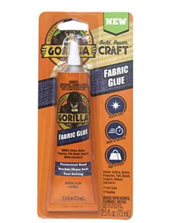 Fabric Glue Adhesive 40 ML, Permanent Clear Washable for Clothing, No Sew  Liquid Stitch Tear Mender Repair, Cloth Patch Upholstery Felt Leather  Fleece Faux Fur Loctite Vinyl Velcro Plastic Flexible Adhesives, Waterproof