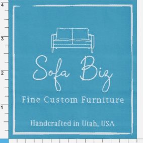 Sofa Biz Fine Custom Furniture — Woven, 4"x4", Adhesive Backing