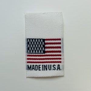 american flag woven labels single