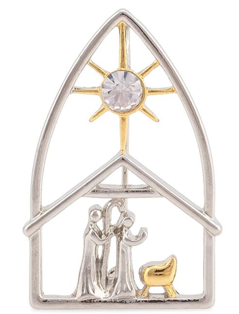 Nativity Pin Pendant