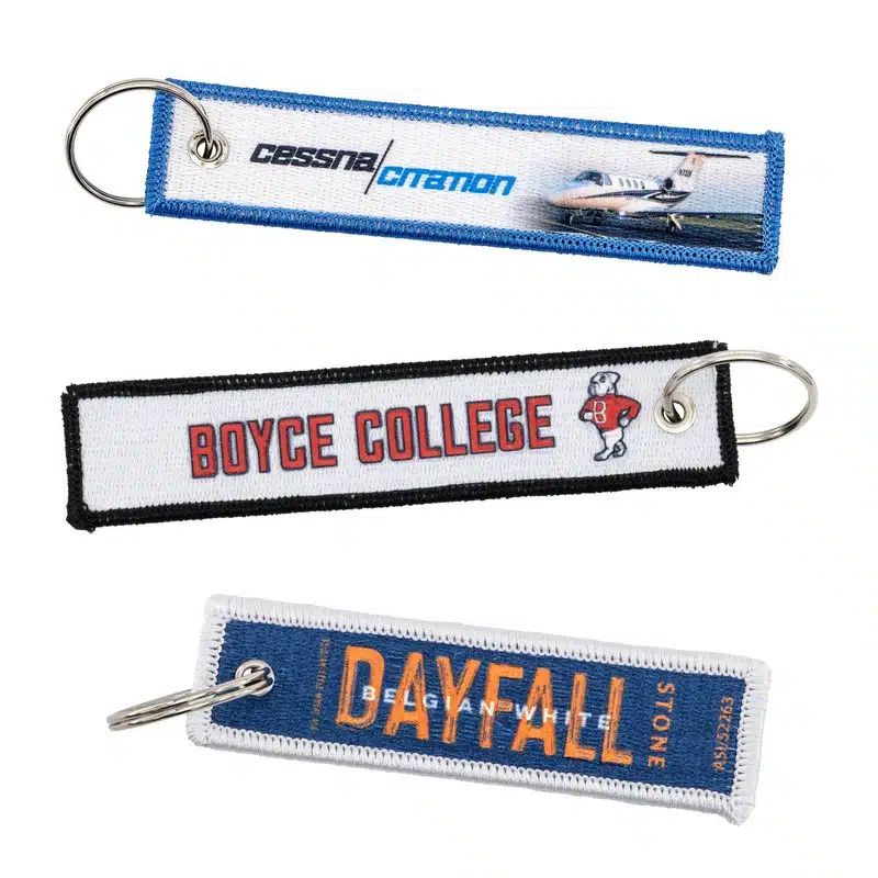 Custom Embroidered Keychains