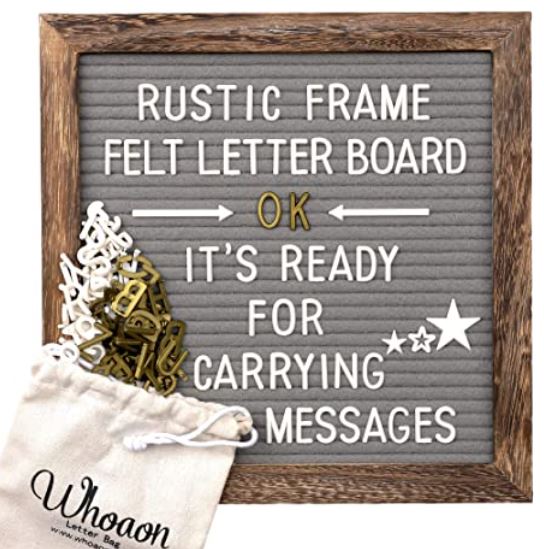 Rustic Frame Felt Letter Board