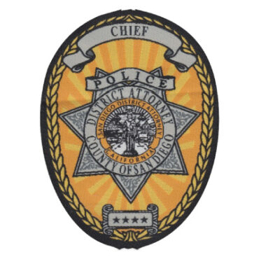 laser cut woven patch type for police