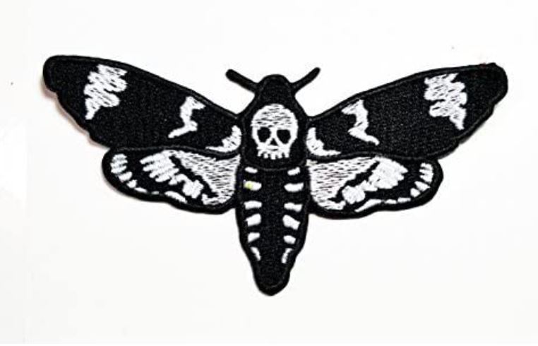 Skull Butterfly Dead Logo Biker Lady