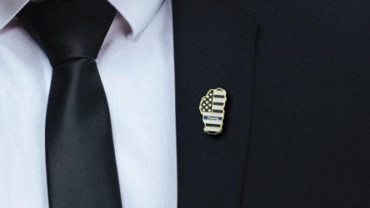 suit pin thin blue line