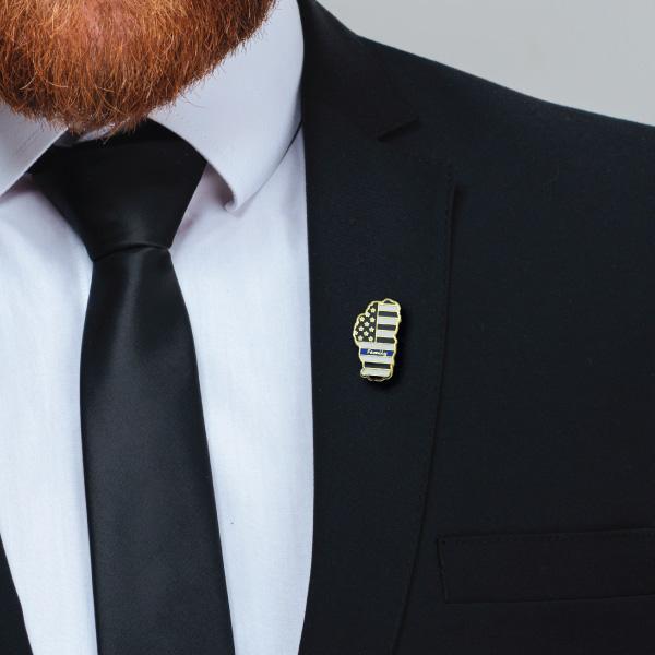 suit pin thin blue line