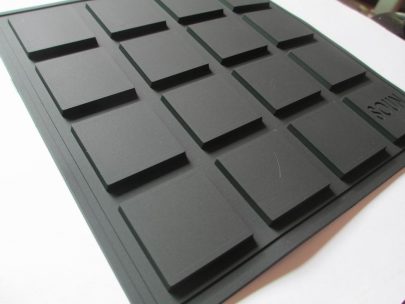 black soft rubber pvc labels