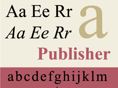 serif font