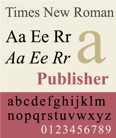 serif font