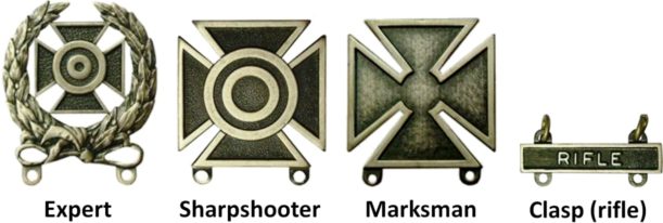 US Army Marksmanship badges