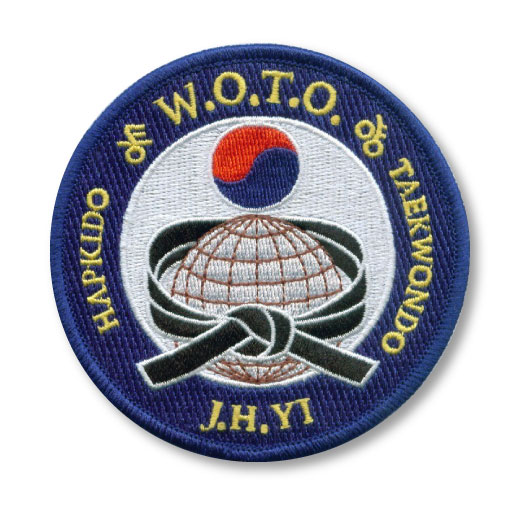 Taekwondo embroidered patch