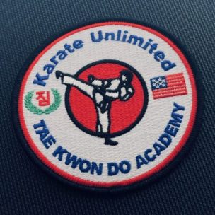 karate embroidered patch