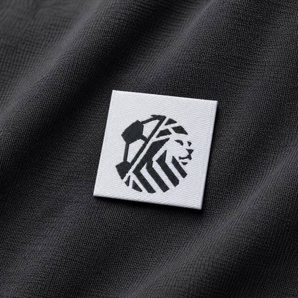 center-fold-woven-label-lion