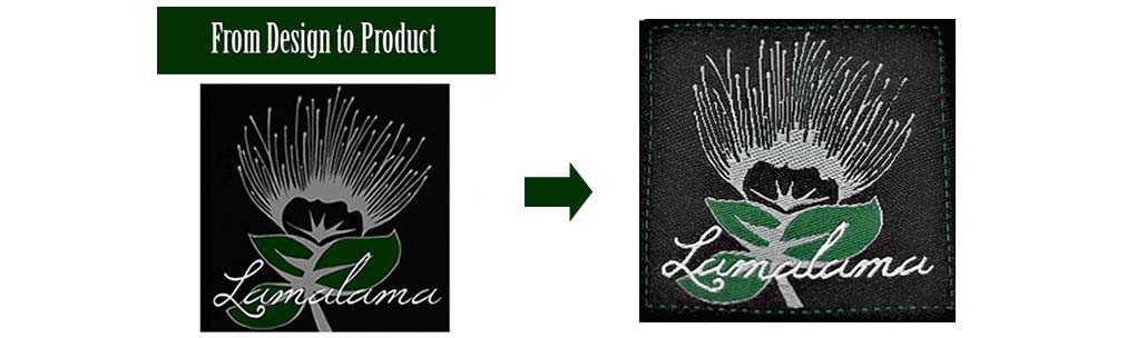custom woven labels from design to products