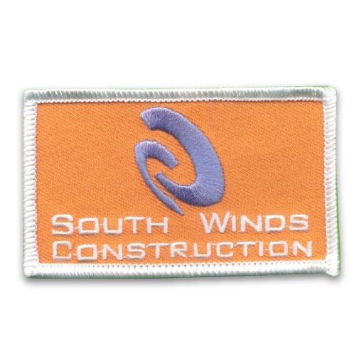 south winds construction embroidered Patches