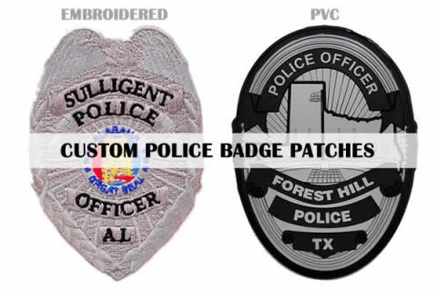 custom police badge-patches