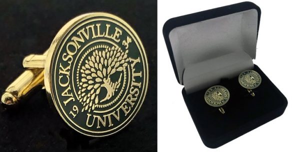 custom university cufflinks with velvet box