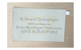 New York Fine Furniture Maker — Woven, 5.5"x3.5", Adhesive Backing
