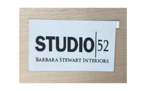 Florida Home Decorating Store — Woven, 5"x2.75", Adhesive Backing