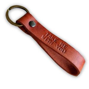 custom leather zipper pull