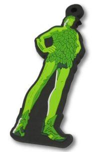 custom rubber keychain green giant