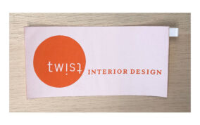 Minneapolis Interior Designer — Woven, 6"x3", Adhesive Backing