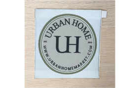 Alabama Home Furnishings Store — Woven, 4"x4", Adhesive Backing