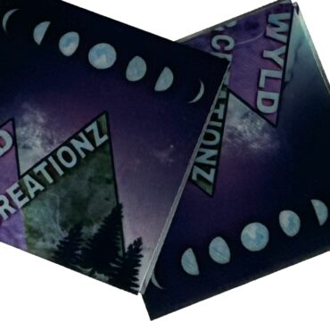 Full-color dye sublimation clothing label with logo