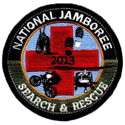 custom embroidered-patches-scout-national-jamboree-search-and-rescue