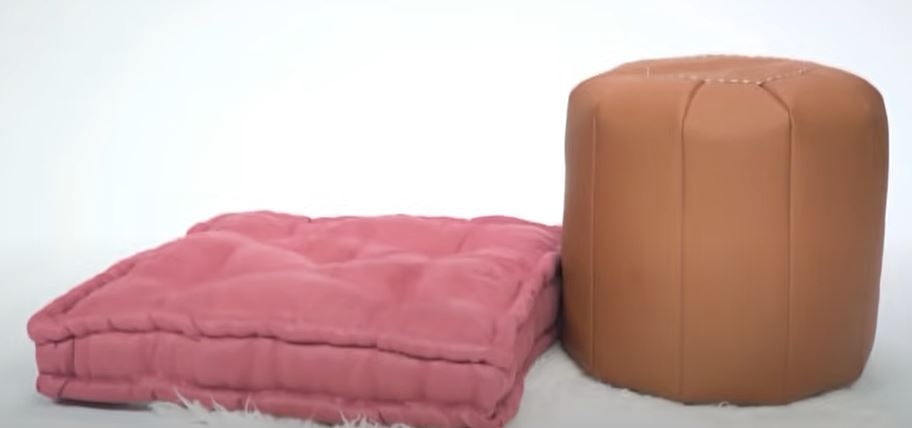 flour poufs and pillows