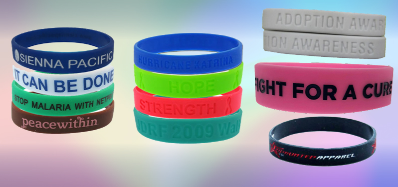 Wholesale Wristbands, Custom Silicone Bulk Bracelets