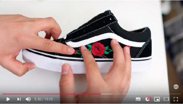 how to attach patches on shoes