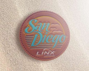 linx embossed leather patches