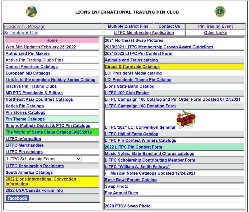 lions international trading pin club LOW