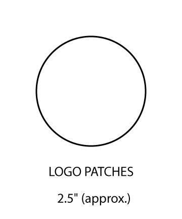 logo patches standard size