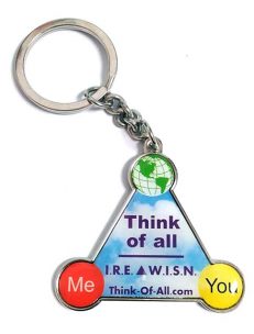 Custom Shaped Printed Metal Key Tag